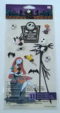 Rare EK Success Disney Nightmare Before Christmas stickers (Jack/Sally/Teddy)