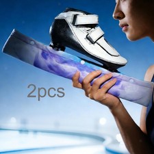 2Pcs Ice Skate Blade Covers Soft Suede Protection for Adults Sports Practice