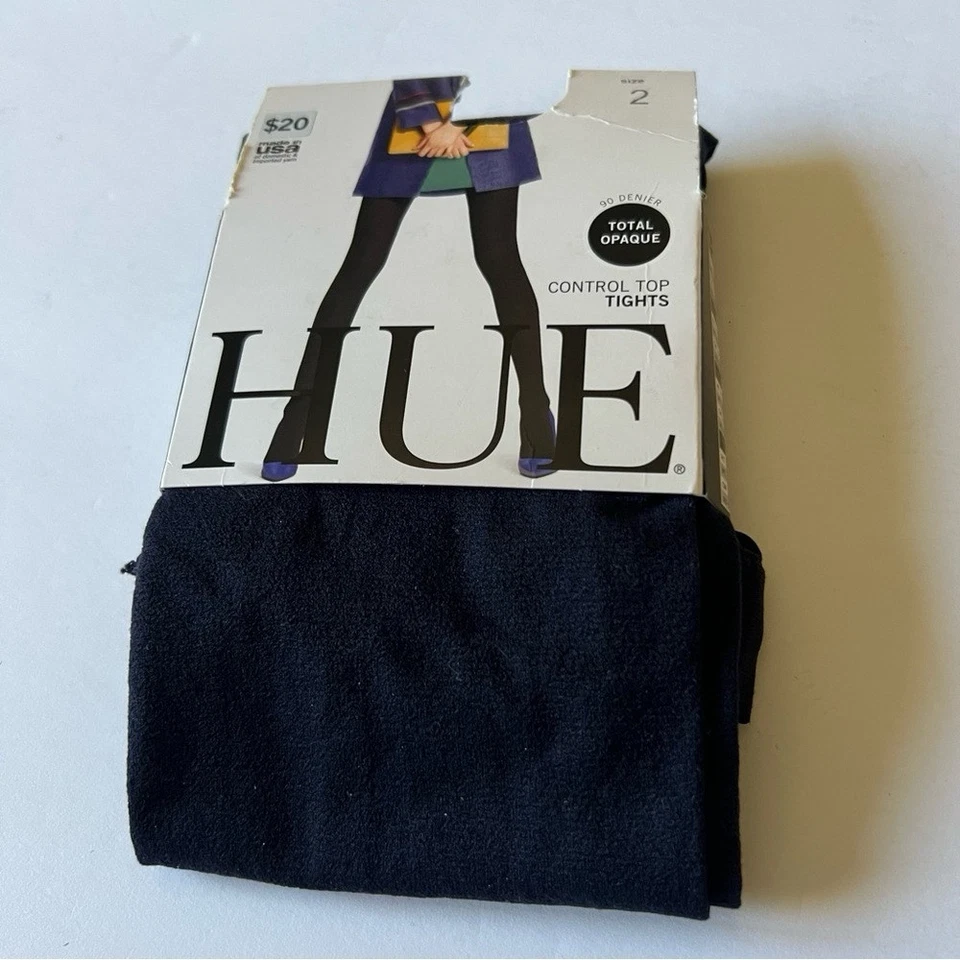 MALLAS TOP HUE U20285 SUPER OPACAS CONTROL AZUL MARINO 90 DENIER TALLA 2 MEDIANAS NUEVAS CON ETIQUETAS Foto 3 de 4