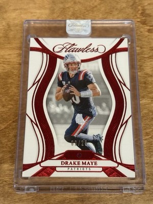 2025 Flawless Drake Maye Ruby /25 #38 Real Ruby Sealed Rookie
