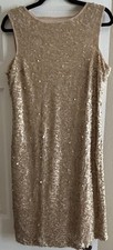 Gold Sequin Party Dress