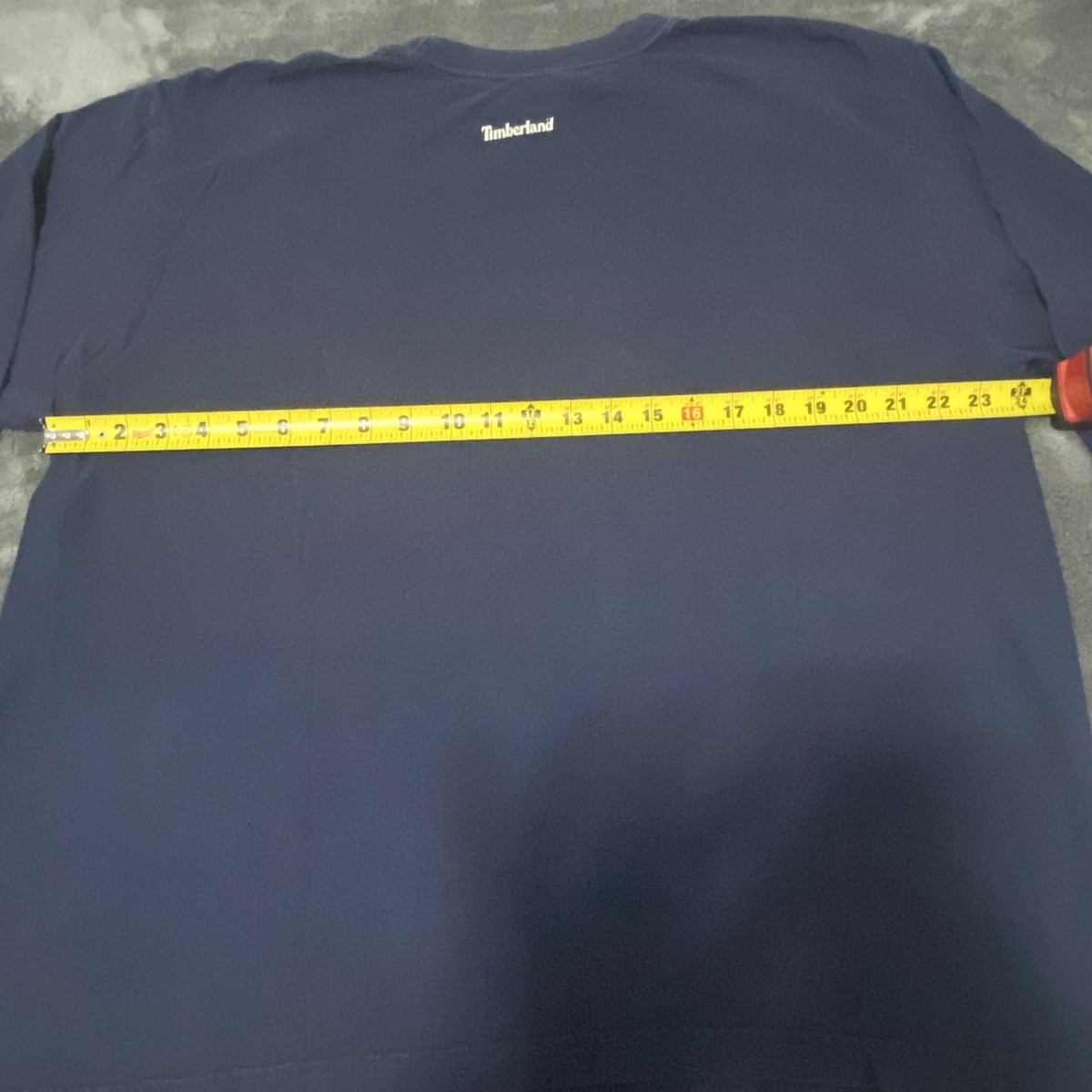 Timberland Shirt Mens XL Blue Wordmark Tree Logo Graphic Long Sleeve Tee Outdoor View 5