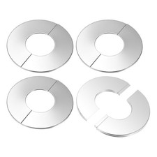 Wall Split Flange 4-Pack 2.4 Inch/60mm OD 304 Stainless Steel Self-Adhesive
