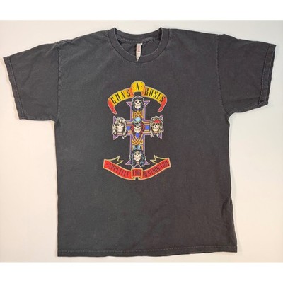 Guns N Roses Appetite For Destruction T-Shirt Alstyle Black Large Rock Band Tee