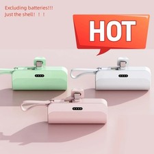 USB Type C Battery Box Case 21700 21650 DIY Portable Power Bank Holder UK