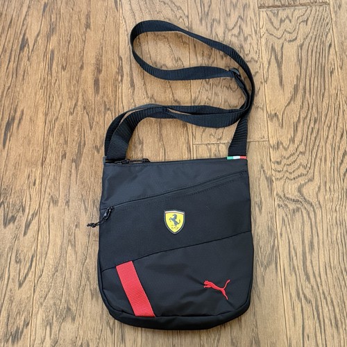 Puma Adjustable Scuderia Ferrari Race Portable Crossbody Bag Black