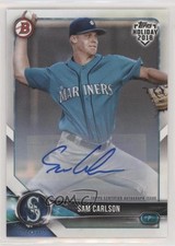 2018 Topps Holiday Bowman Auto 78/99 Sam Carlson #TH-SC Auto 8k4