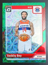 2024-25 Panini Optic #57 Saddiq Bey Green International 14/25 JSY MATCH 1/1 AA61
