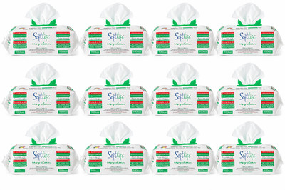 Softlife Oberflächen-Reinigungstücher mit Weißer Seife- EasyClean Grün 12x100
