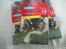 Santa 3 Function 18 LED Icon Light Set 6 Warm Light New Holiday Time lot of 3
