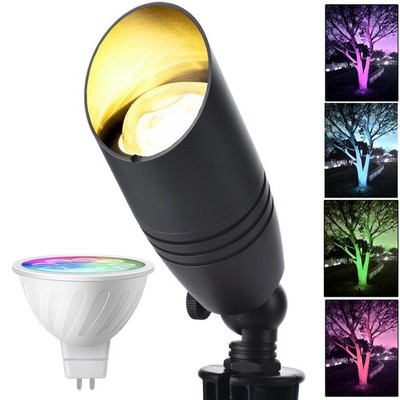 Color Changing Outdoor Landscape Lights, 12V RGB Low Voltage Landscape Lighti...