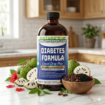 2 Bottles Sugar Formula Liquid Plus Natural Living Bitters 16 oz w/ Cinnamon