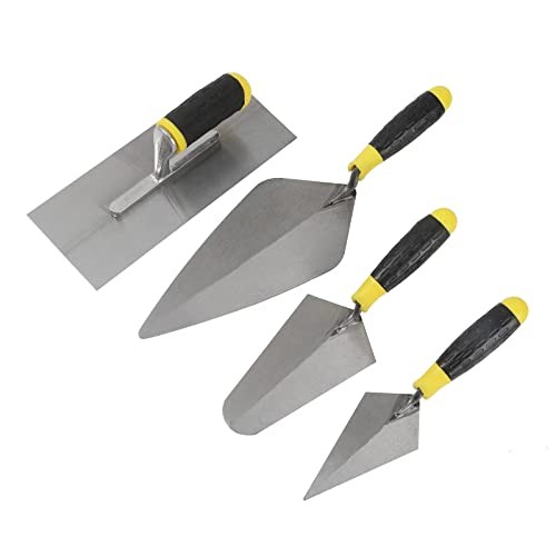 8-Piece Masonry Hand Tool Set Includes Finishing Trowel, Gauging Trowel, 