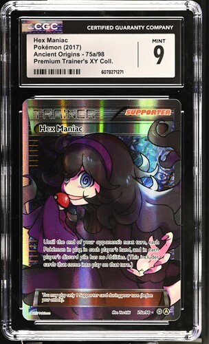 Hex Maniac 75a/98 - Ancient Origins Premium Trainer's XY CGC 9