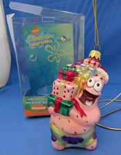 Kurt S. Adler Spongebob Squarepants Christmas Ornament Patrick 2004 Blown Glass