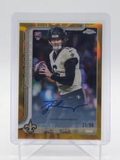 TYLER SHOUGH 2025 TOPPS CHROME GOLD LAVA REFRACTOR ROOKIE AUTO /50 Q1829