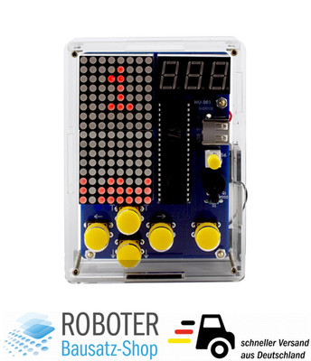 Bausatz DIY Retrokonsole Tetris/Snake/Racing/Space-Shooter