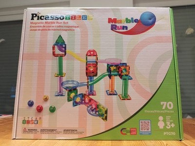 Picasso Tiles Marble Run Murmelbahn Magnetbausteine 70-Teile Neu OVP