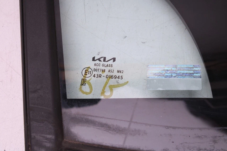 23-25 Kia Sportage Hybrid EX FR Puerta derecha Cuarto Ventana Vidrio 82540-P1000 *Leer* Foto 3 de 4