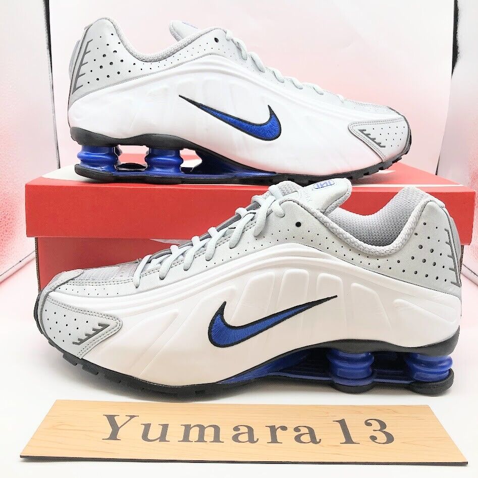 Nike Shox R4 White Metallic Silver Racer Blue HQ1988-100 Nike Shox R4 White Metallic Silver Racer Blue HQ1988-100