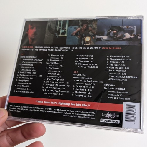 FIRST BLOOD (1982) Complete Original Motion Picture Soundtrack [2xCD] Rambo! - Picture 2 of 5