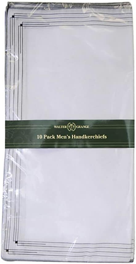 KAV Pack Of 10 Men's Handkerchiefs Polycotton With Printed - View #10