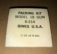 Genuine Binks Packing Kit Model 18 Spray Gun Repair Kit 6-214 Genuine Binks Packing Kit Model 18 Spray Gun Repair Kit 6-214
