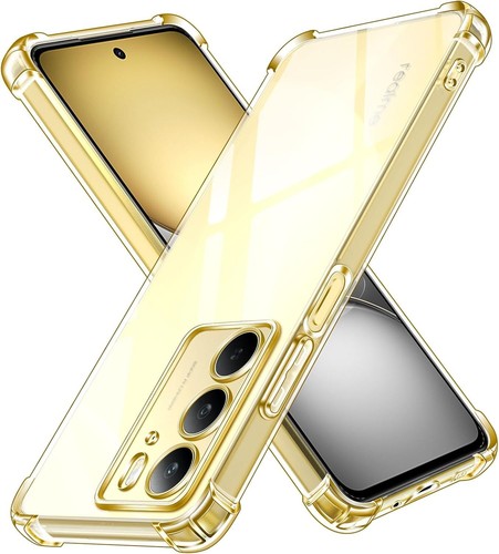 CAUHENYEE Cover per Realme 14T / 14 5G,Custodia per Realme P3 5G, Cover in TPU ultrasottile, Flessibile, Antigraffio, Antiurto-Trasparente