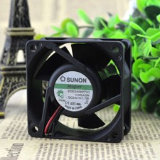 1 PCS SUNON Fan KDE2406PTV1.MS.A.GN DC 24v 1.9W 6025 6CM 2 Wire