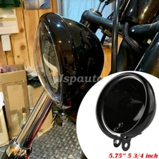 5-3/4" 5.75" LED Motorcycle Headlight Housing Bucket Mount Kit Cover For Harley