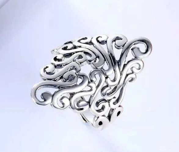 Silver shop ring adjustable