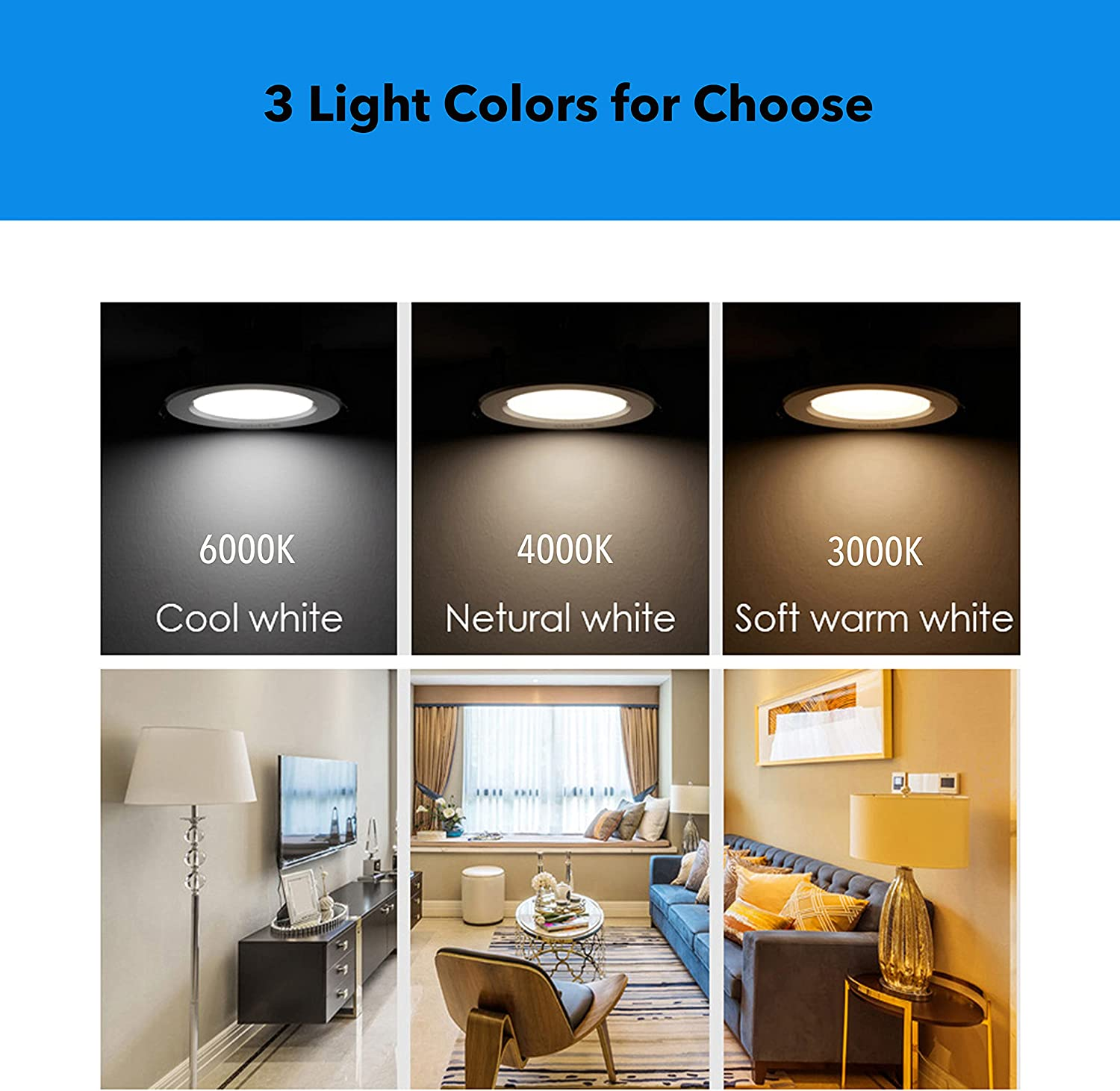 Lights round Puck Light Plug in Recessed LED Light for Kitchen