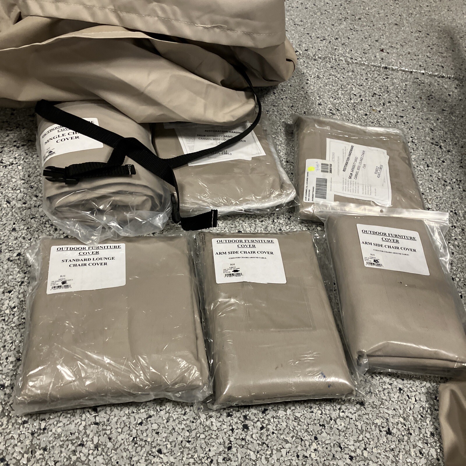 Huge Lot 8 Restoration Hardware Furniture Covers New. Side, Lounge, Chaise Chair eBay