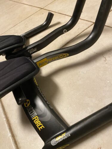 Easton Delta Force Carbon Time Trial Base Bar Aero Force Aero Bars Cockpit MINT - Picture 4 of 9