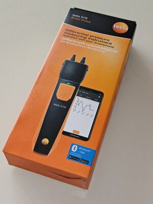 testo 510i + Bluetooth-Connector - Smart Probe Differenzdruckmessgerät Koppler