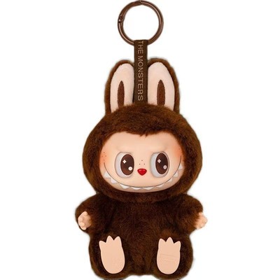 POP MART Labubu Vinyl Face Ornament Second Generation Sitting Plush Toy Doll 