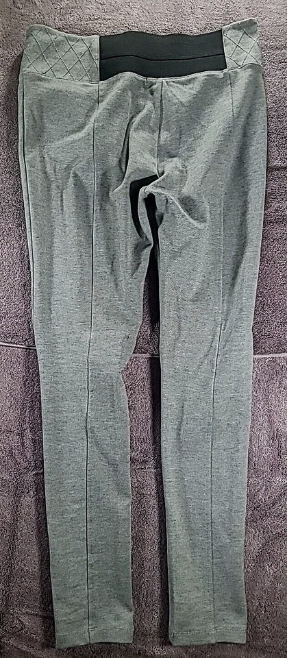 Womens Leggings Pull-On Gray Black Stretch Size Large Waist 32 Ci Sono Brand - Image 4 of 4