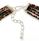 HSN Jay King Sterling Silver 5-Row Tiger Eye Gemstone 18" Bead Necklace — photo 6