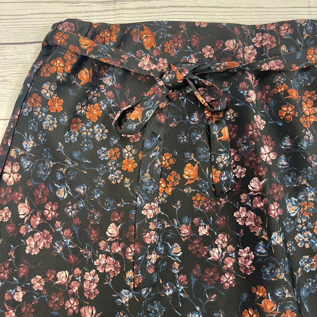 New look satin wrap mini clearance skirt