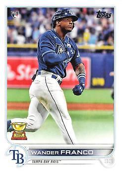 2022 Topps #215 Wander Franco Tampa Bay Rays Rookie Card RC