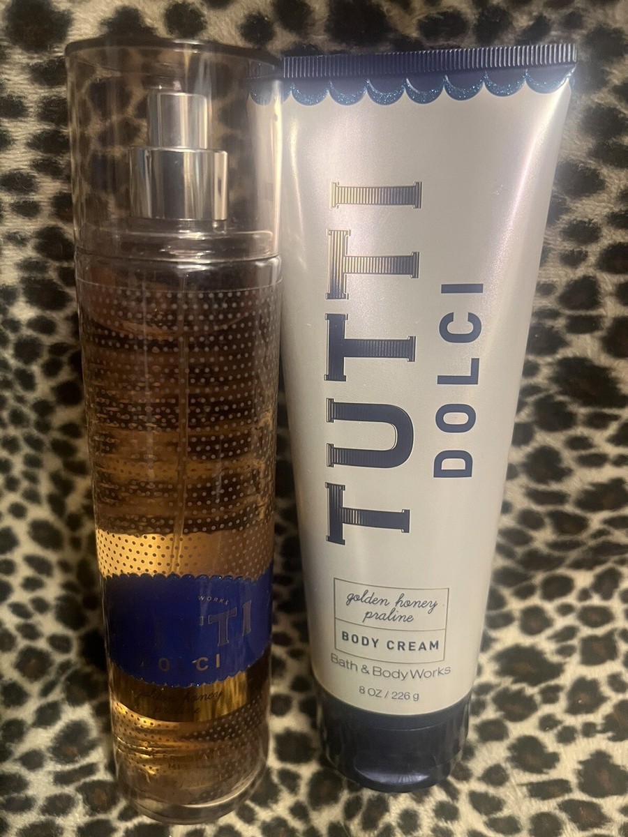 Bath & Body Works TUTTI DOLCE GOLDEN HONEY PRALINE 8 oz MIST