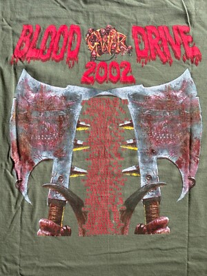 2002 GWAR Blood Drive Tour T-Shirt Mens 2XL XXL - Used Vintage | eBay