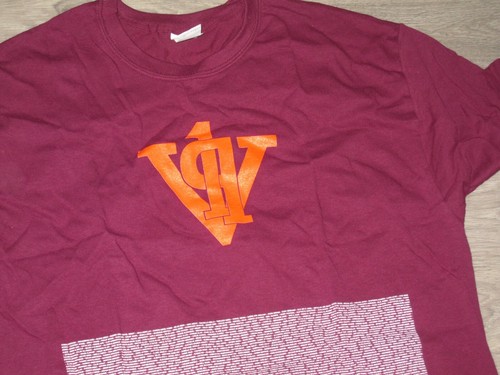 VIRGINIA TECH 2019 Maroon "Graduates List" special T-shirt (only at event!)Large - Picture 2 of 5