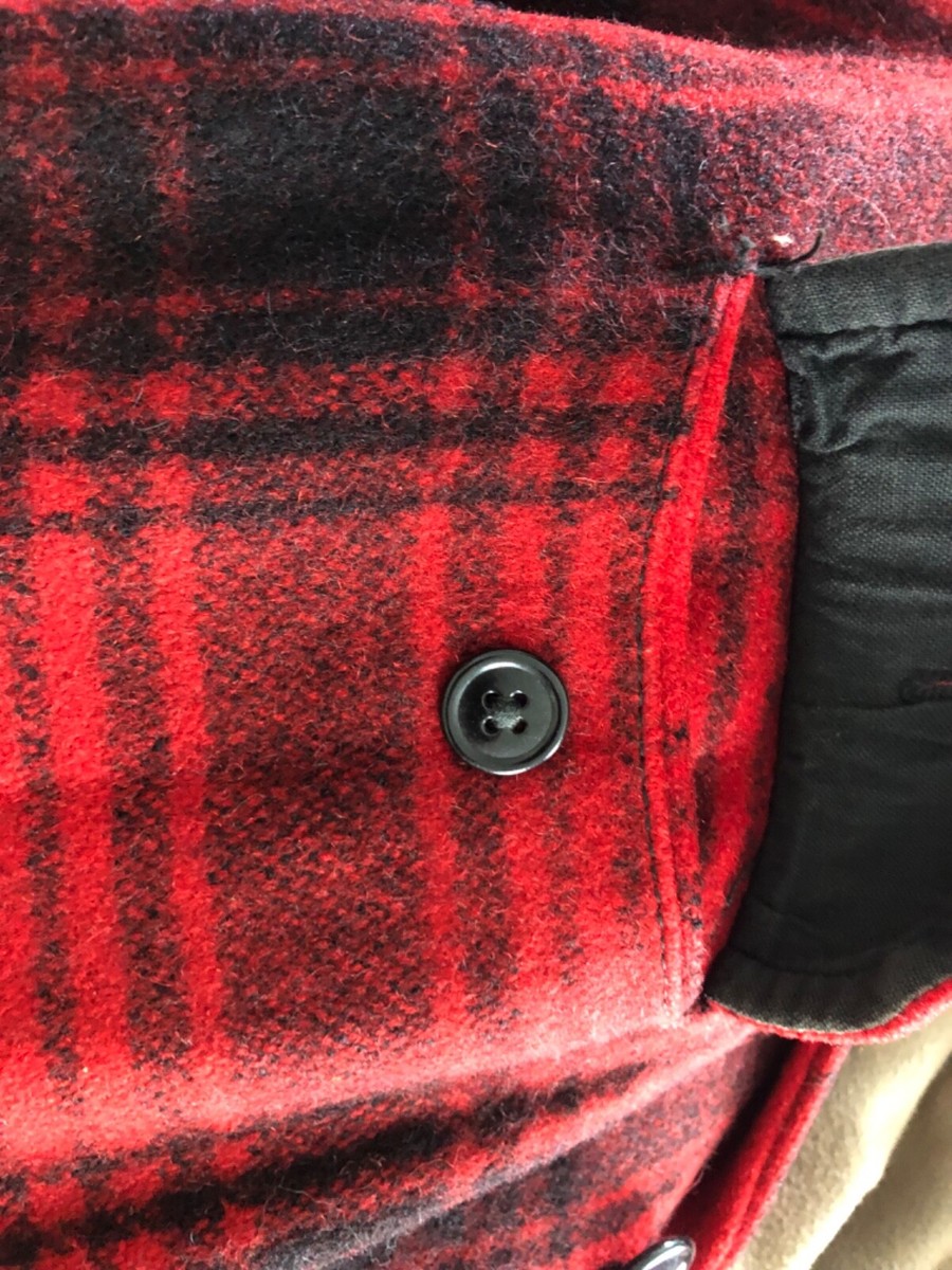 ※希少美品 40s \"soo woolen mills\" ウールジャケット 1950s Soo Woolen Mills Red Plaid Wool Hunting Field Jacket