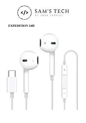 Écouteur USB-C comme earpods de Haute Qualité - Photo 1/4