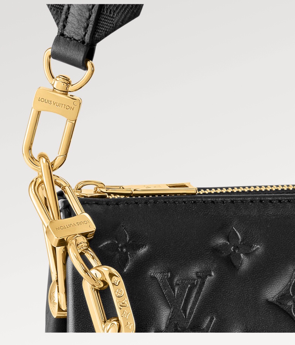 Louis Vuitton COUSSIN PM HANDBAG Monogram-Embossed Puffy Leather 