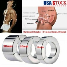 Strong Ball Stretcher Magnetic Stainless Steel Weight Men Enhancer Chastity Ring