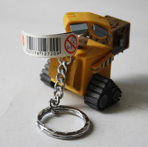 VERY RARE WALL E HANDPAINTED PVC FIGURE KEYCHAIN KEY RING BULLYLAND DISNEY NEW ! - Picture 4 of 6