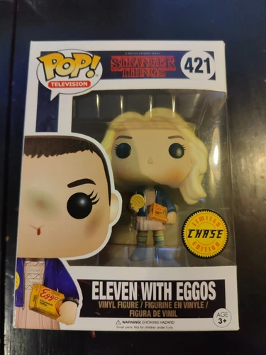 Funko Pop Eleven with Eggos Chase! Stranger Things Netflix Blond Wig Kelloggs
