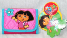 NEW WITH TAG 2004 DORA THE EXPLORER TRIFOLD KIDS COIN WALLET